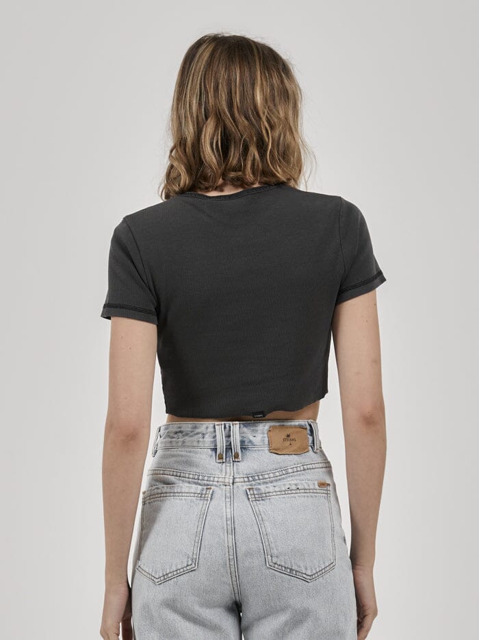 One For All Baby Crop Tee - Merch Black