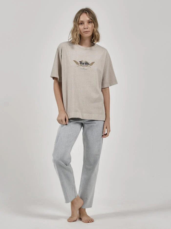 Speed Wings Box Fit Tee - Pavement