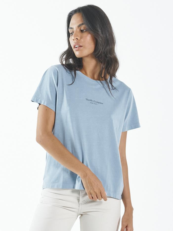 Far East Company Relaxed Tee - Steel Blue