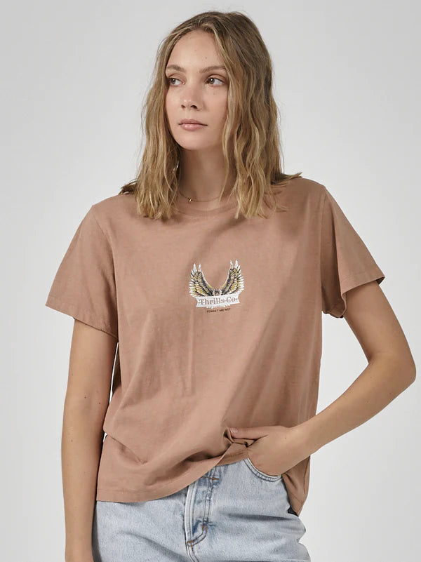 Wind Beneath Relax Fit Tee - Cork