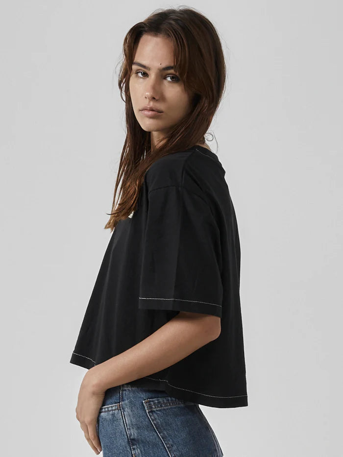 Infinite Thrills Merch Crop Tee - Black