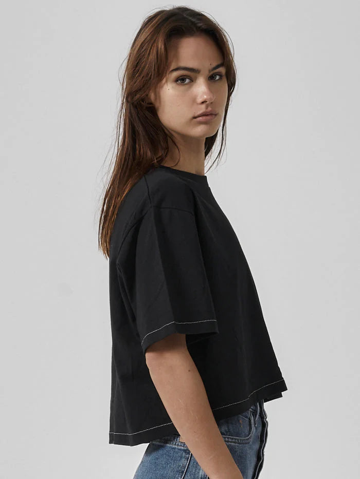 Infinite Thrills Merch Crop Tee - Black