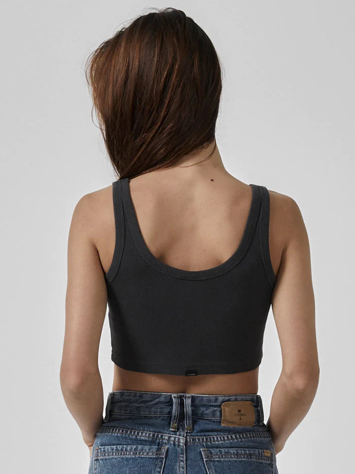 Paradox Of Paradise Retro Crop Tank - Heritage Black