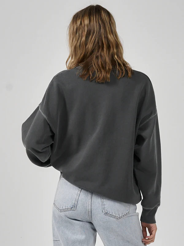 Rise Above Slouch Crew - Merch Black