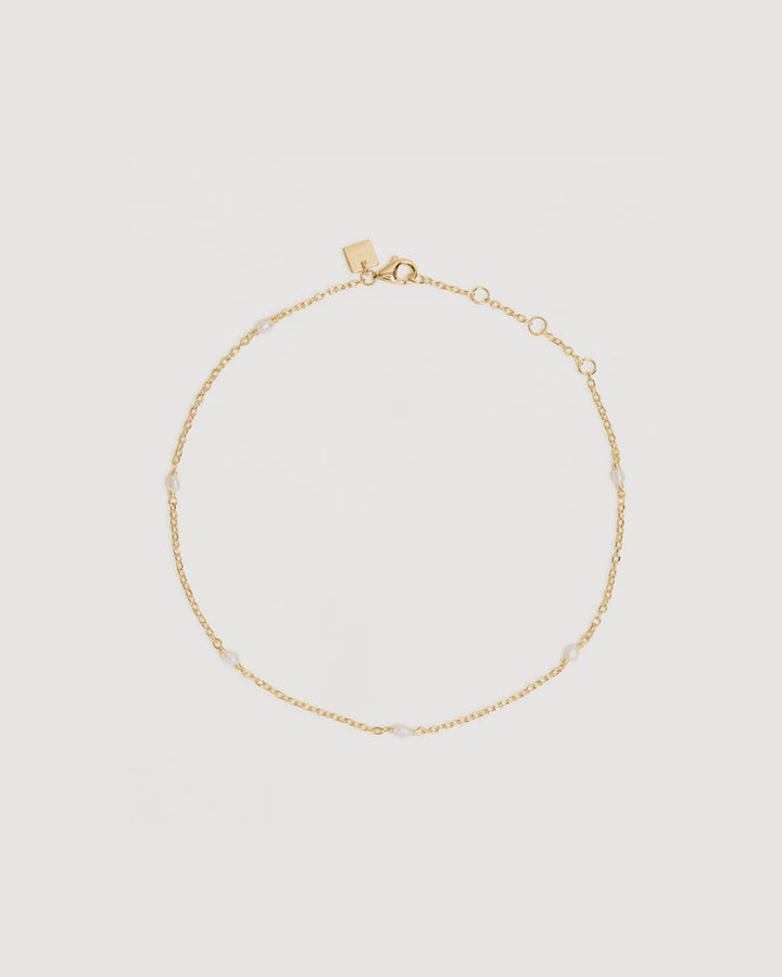 By Charlotte 14k Solid Gold Peaceful Wanderer Anklet