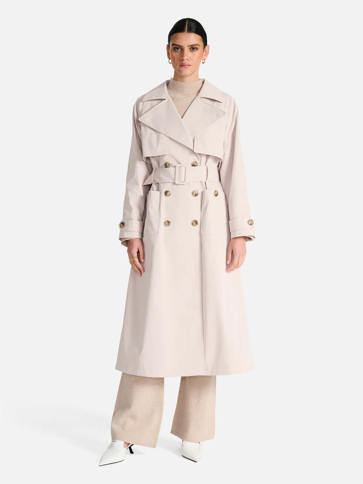 Carrie Trench Coat- Turtle Dove