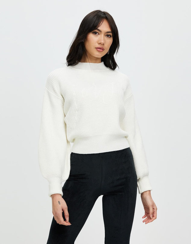 Jorge Knit Sweater- Vintage White