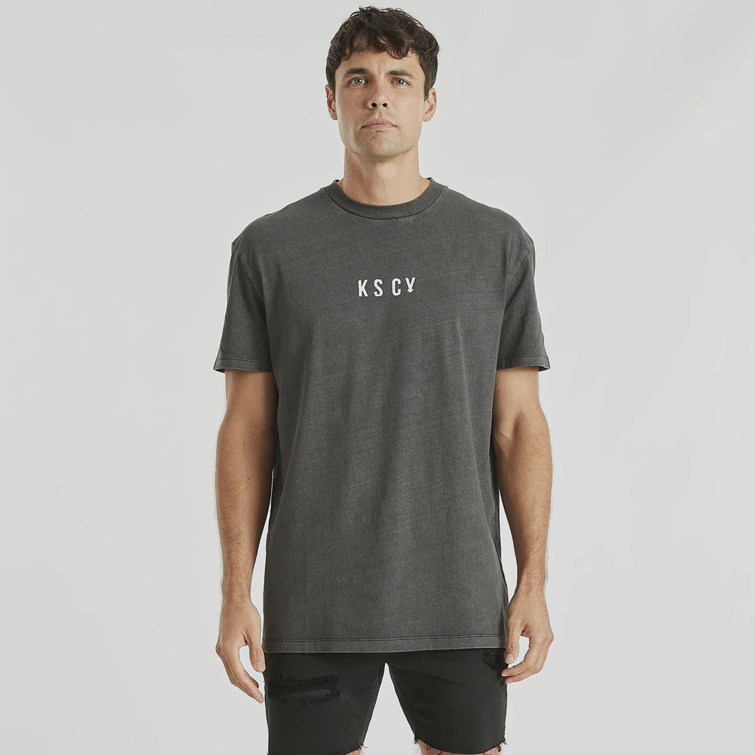 Alarmed Relaxed Tee- Pigment Black