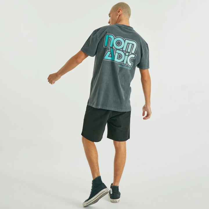 Atlas Relaxed Tee - Pigment Asphalt