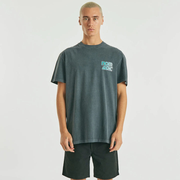 Atlas Relaxed Tee - Pigment Asphalt