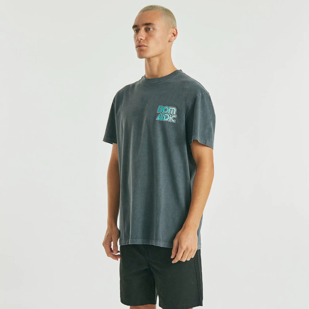 Atlas Relaxed Tee - Pigment Asphalt