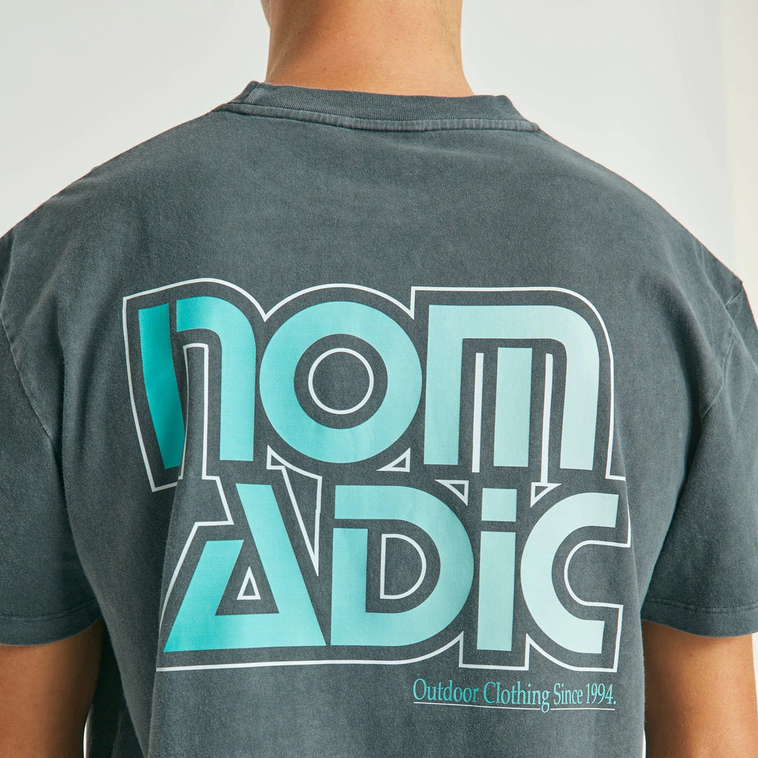 Atlas Relaxed Tee - Pigment Asphalt