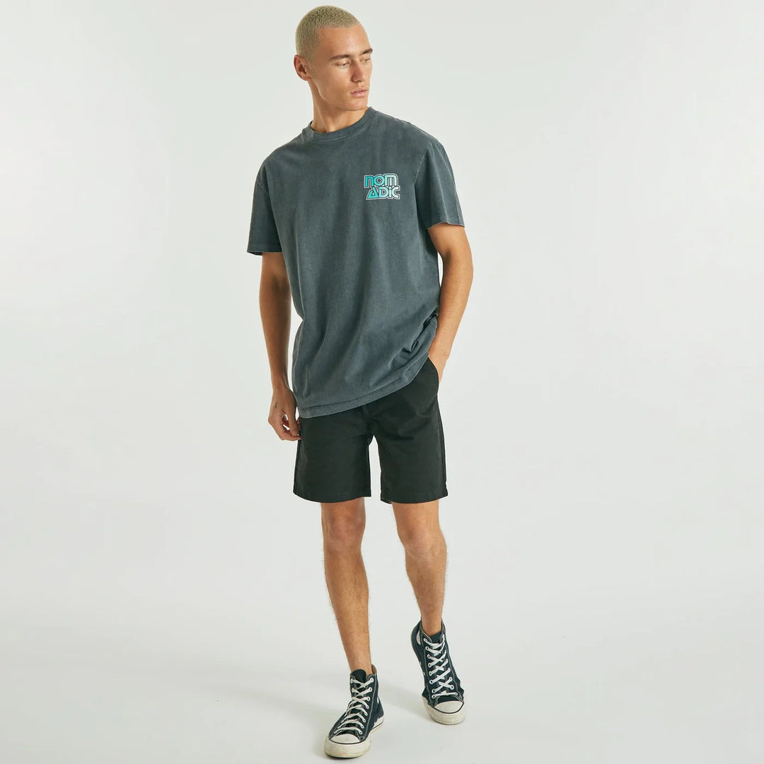 Atlas Relaxed Tee - Pigment Asphalt