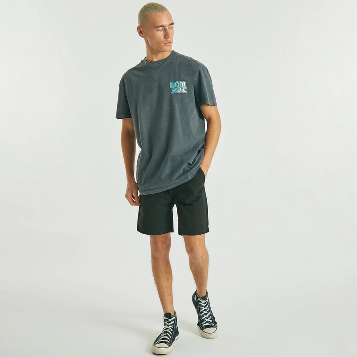 Atlas Relaxed Tee - Pigment Asphalt