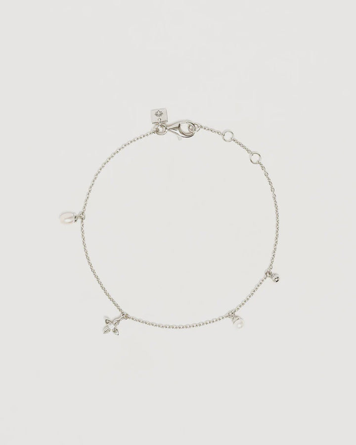 By Charlotte Live In Peace Bracelet- Sterling Silver