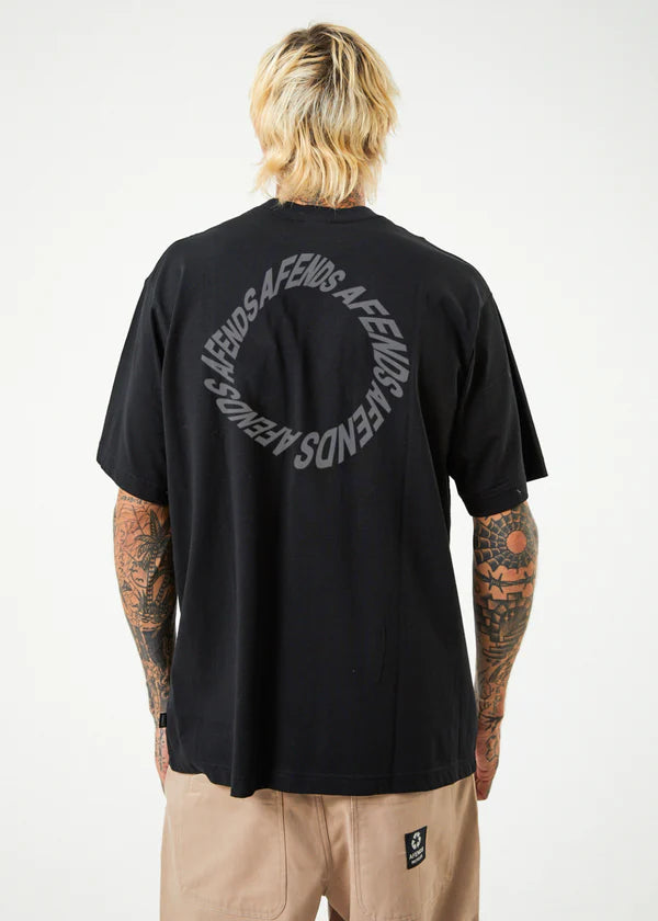 Vortex Recycled Retro Fit Tee- Black