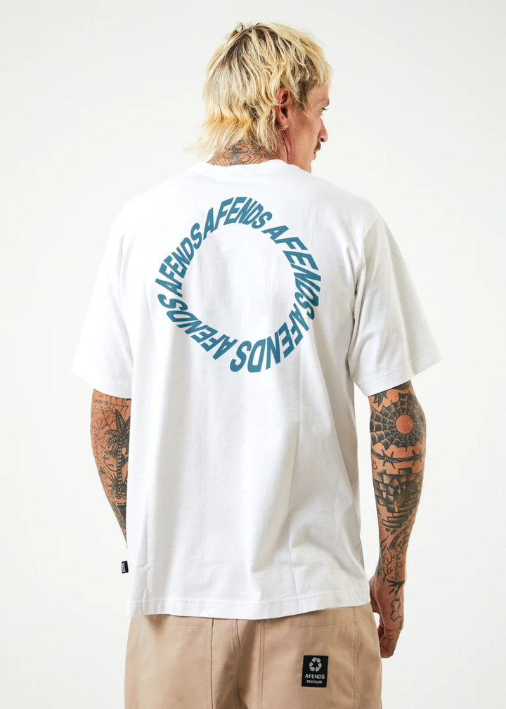 Vortex Recycled Retro Fit Tee-  White