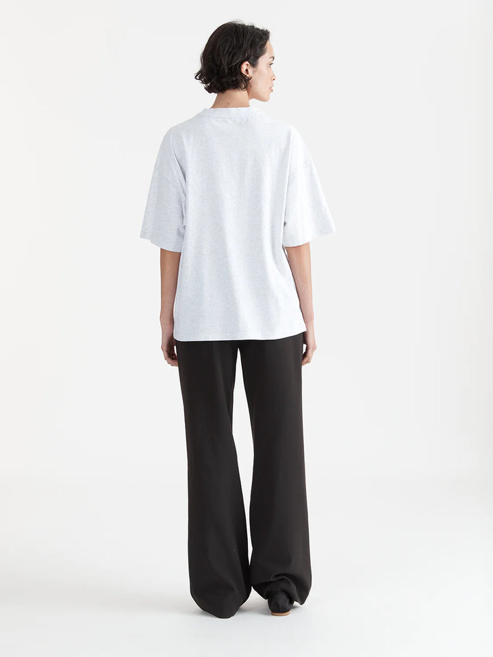 Collegiate Logo Oversized Tee- Nile Green/White Marble