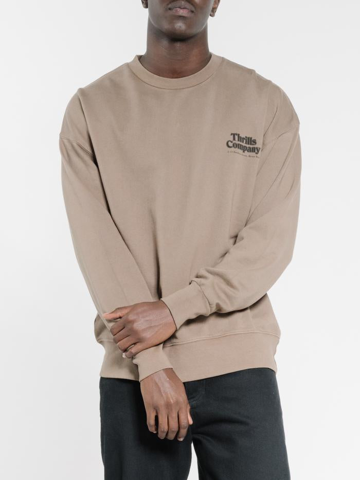 Company Pinline Stack Slouch Fit Crew- Desert