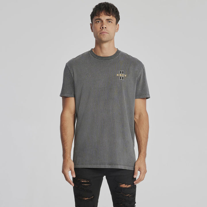 Cavalry Relaxed Tee - Pigment Asphalt