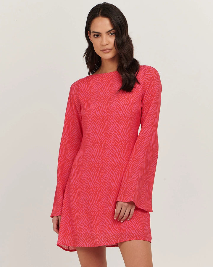 Isidora Mini Dress - Zebra