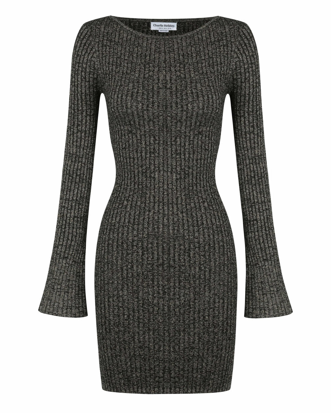 Kiara Mini Dress - Black Lurex