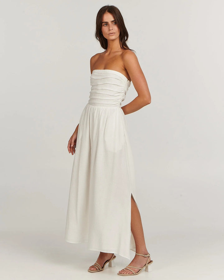Harriet Midi Dress - White
