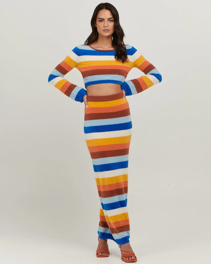 Mariana Maxi Skirt - Multi Stripe