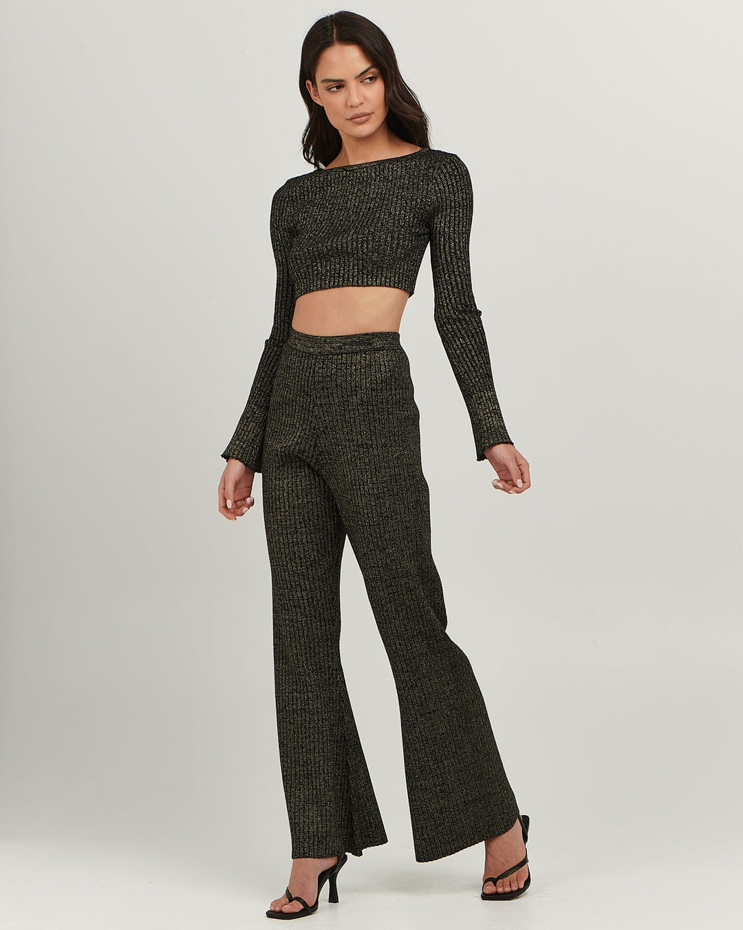 Kiara Top - Black Lurex