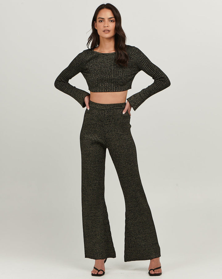 Kiara Top - Black Lurex