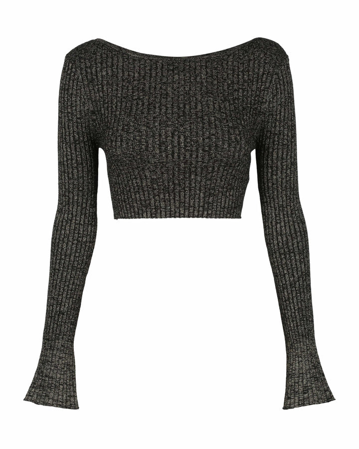 Kiara Top - Black Lurex