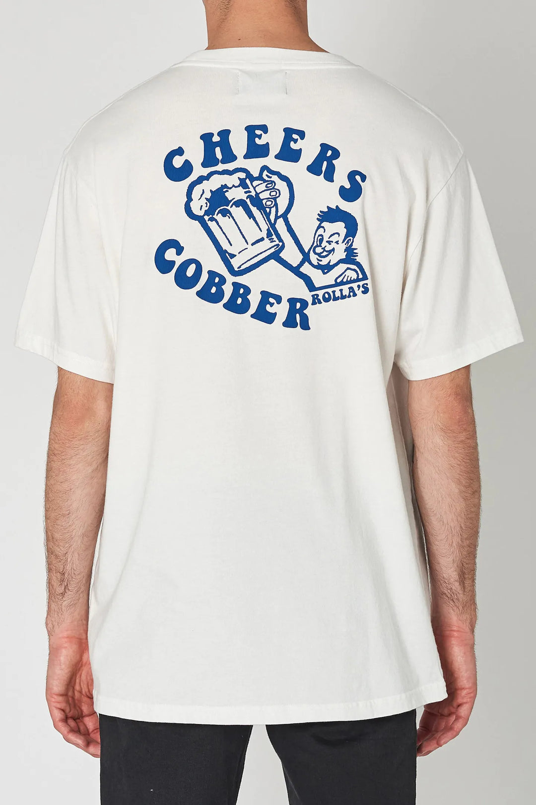 Cheers Cobber Tee - Vintage White