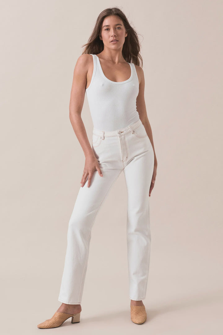 Rolla's Classic Straight 80s Jean - White