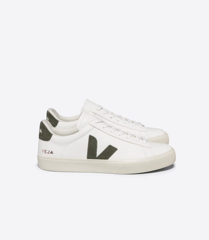Veja Campo Chromefree Leather Sneaker - Extra White/Khaki