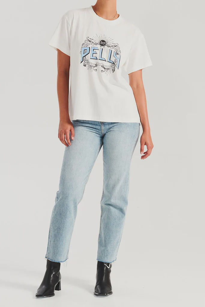 Python Crest Tee- Vintage White