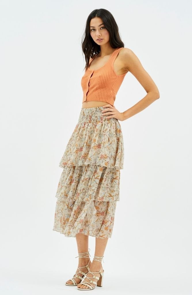 Rosey Tiered Maxi Skirt