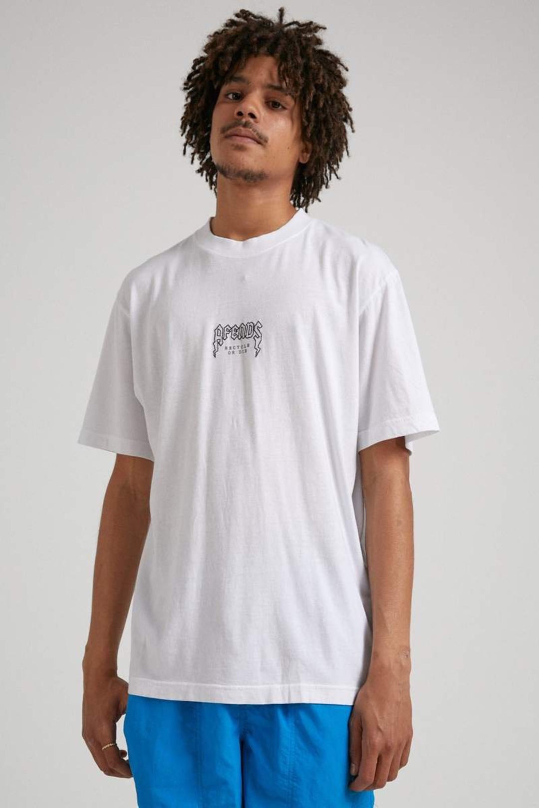 Recycled Retro Fit Tee- White