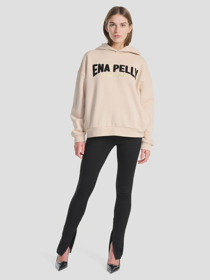Ena Pelly Flawless Hooded Sweater - Biscuit