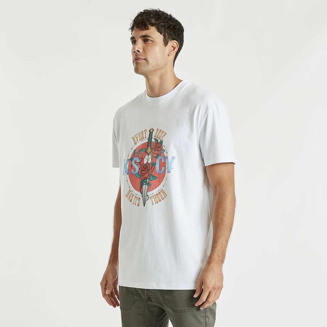 Dagger Relaxed Tee - White