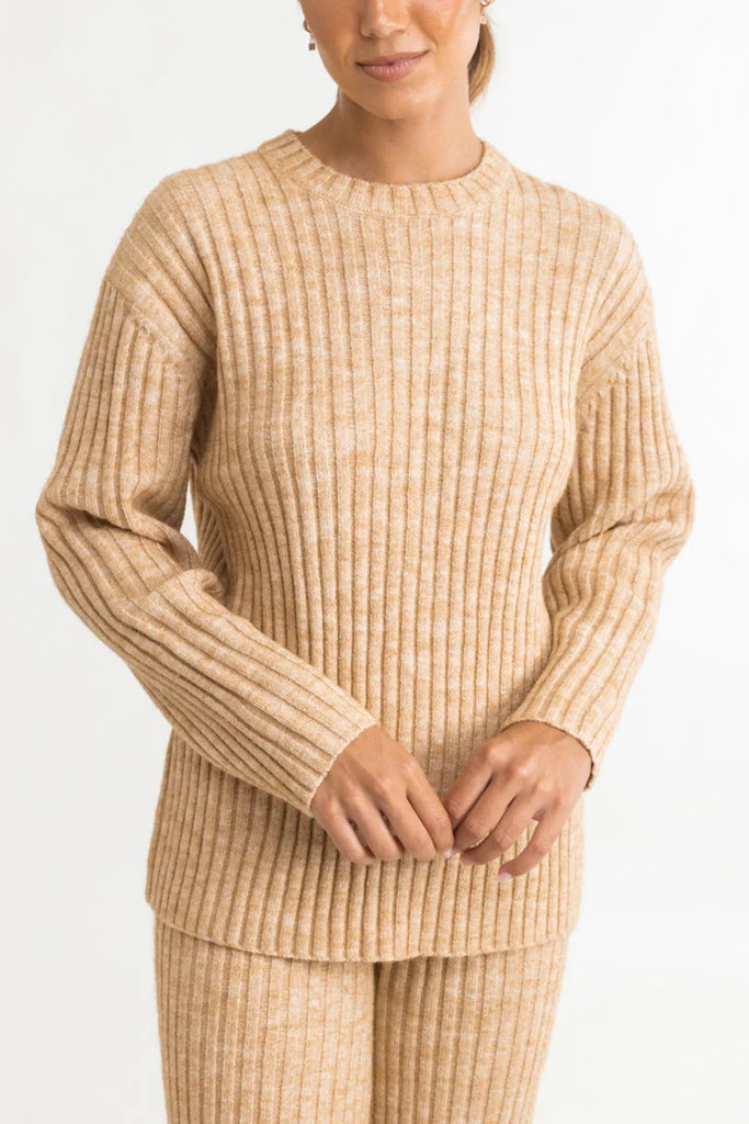 Daisy Knit Jumper - Oatmeal