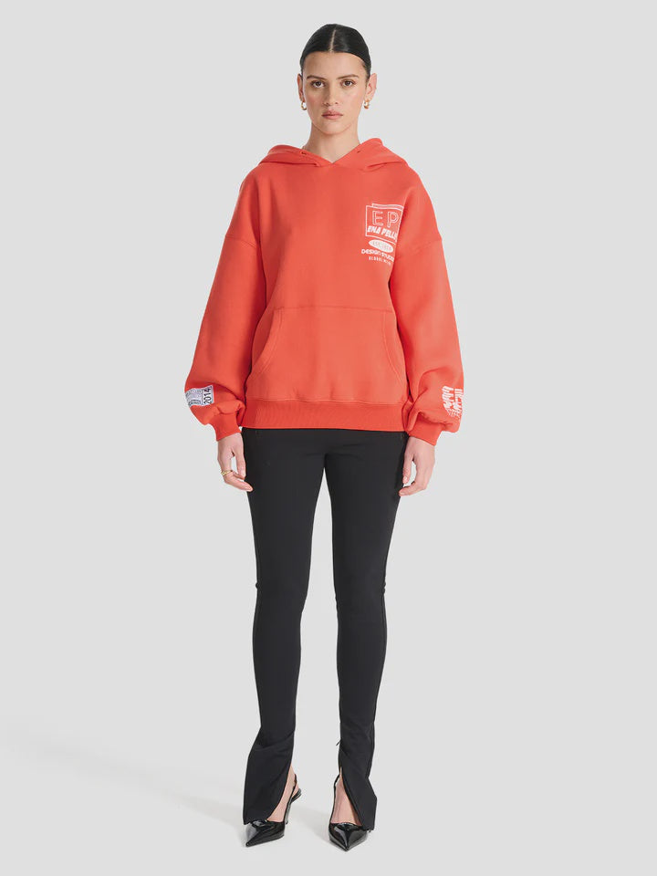 Mae Boyfriend Hoodie- Washed Burnt Orange