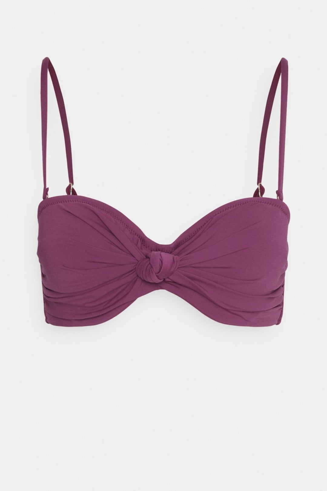 Knotted Bandeau Top - Plum