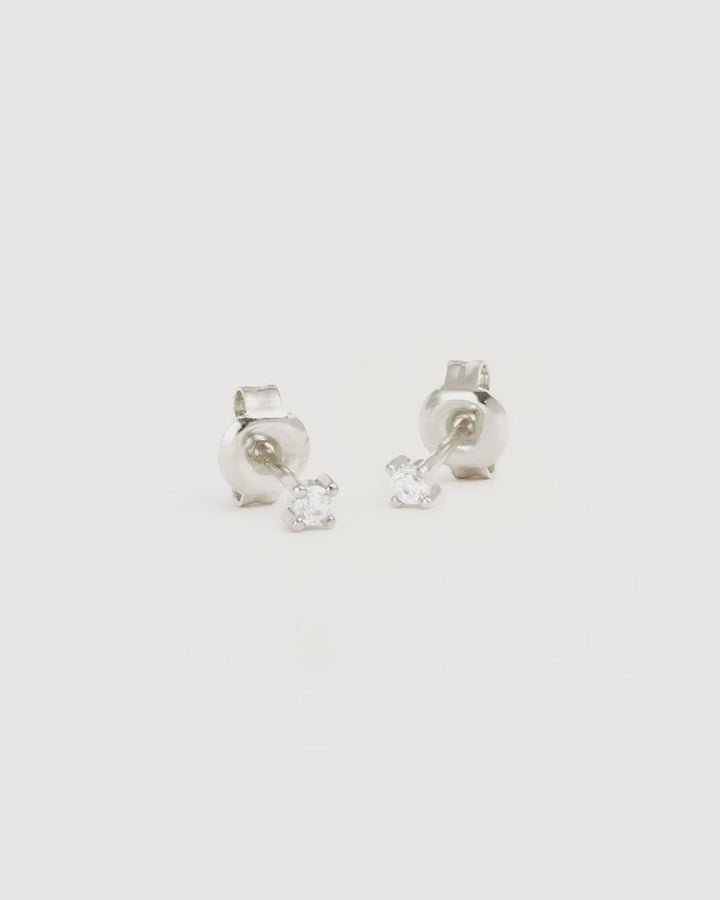 By Charlotte Pure Light Stud Earrings - Sterling Silver