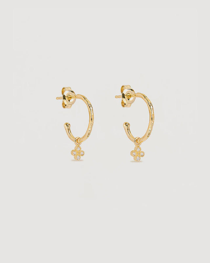 By Charlotte 18k Gold Vermeil Luminous Hoops