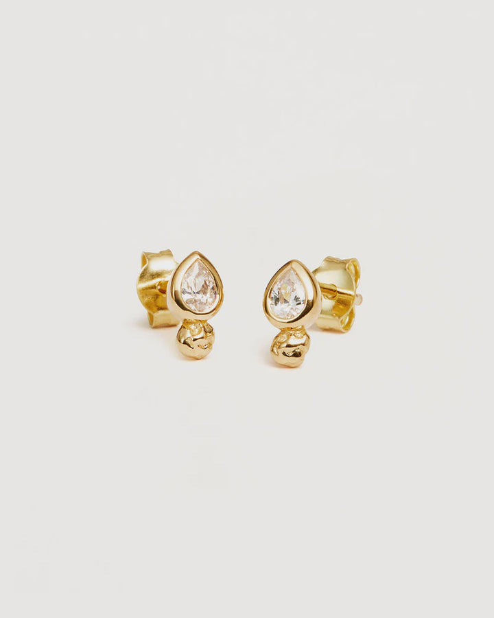 By Charlotte 18k Gold Vermeil Adore You Stud Earrings