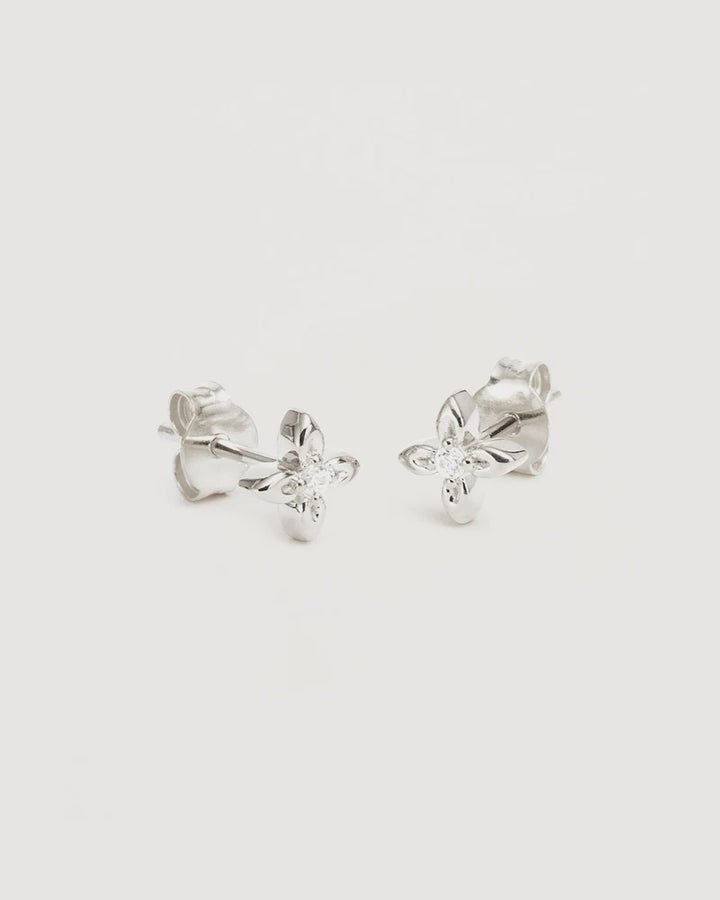 By Charlotte Live In Light Stud Earrings-Sterling Silver