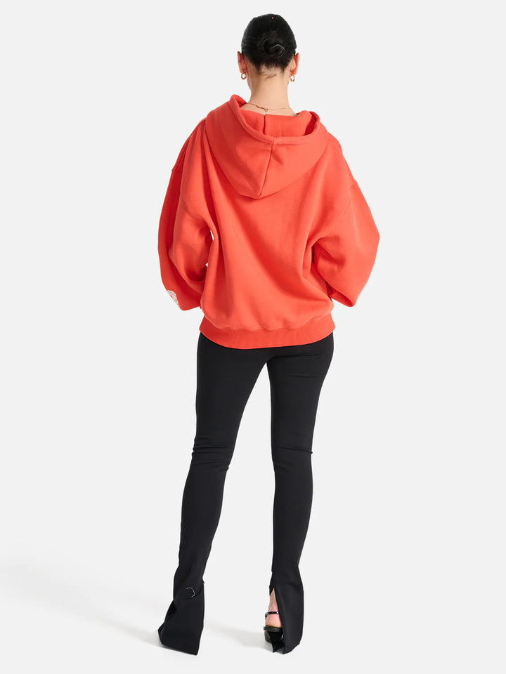 Mae Boyfriend Hoodie- Washed Burnt Orange
