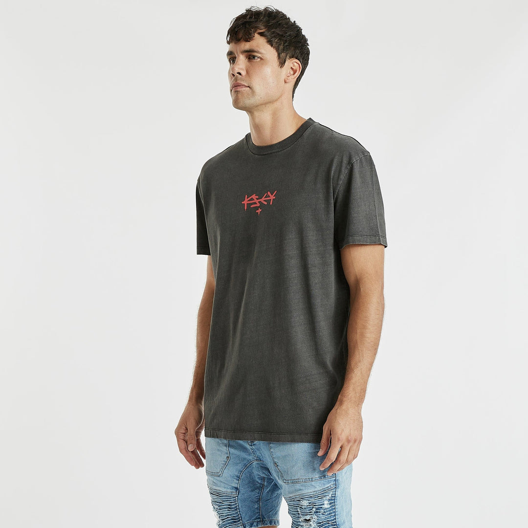 Echo Relaxed Tee- Pigment Black