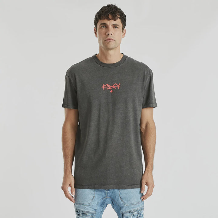 Echo Relaxed Tee- Pigment Black