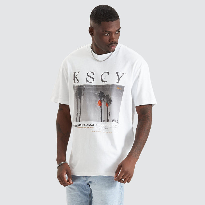 Kiss Chacey Elysium Relaxed Tee- Opitcal White